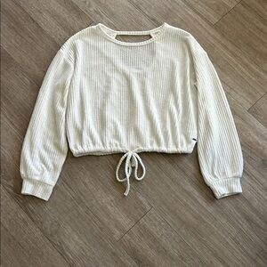 Hollister Open Back waffle Top